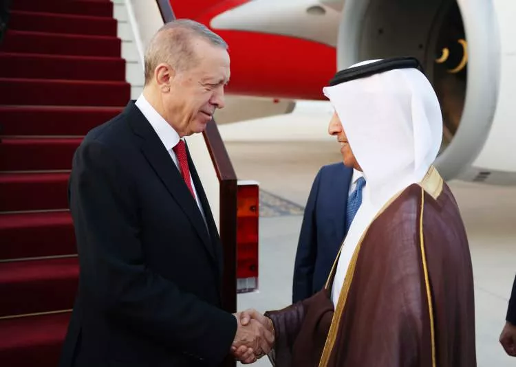 Cumhurbaşkanı Erdoğan Dünya Kupası için Katar'da! Dikkat çeken fotoğraflar