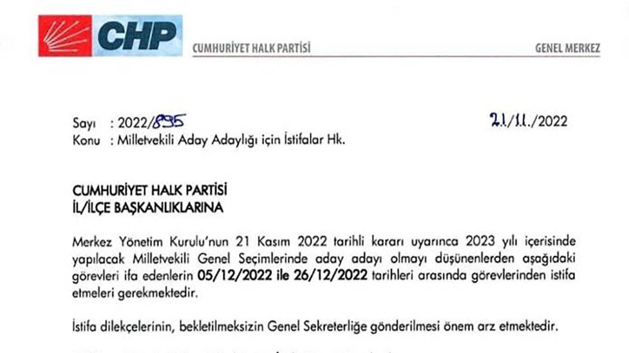 CHP'den o il başkanlarına 'hemen istifa edin' talimatı!