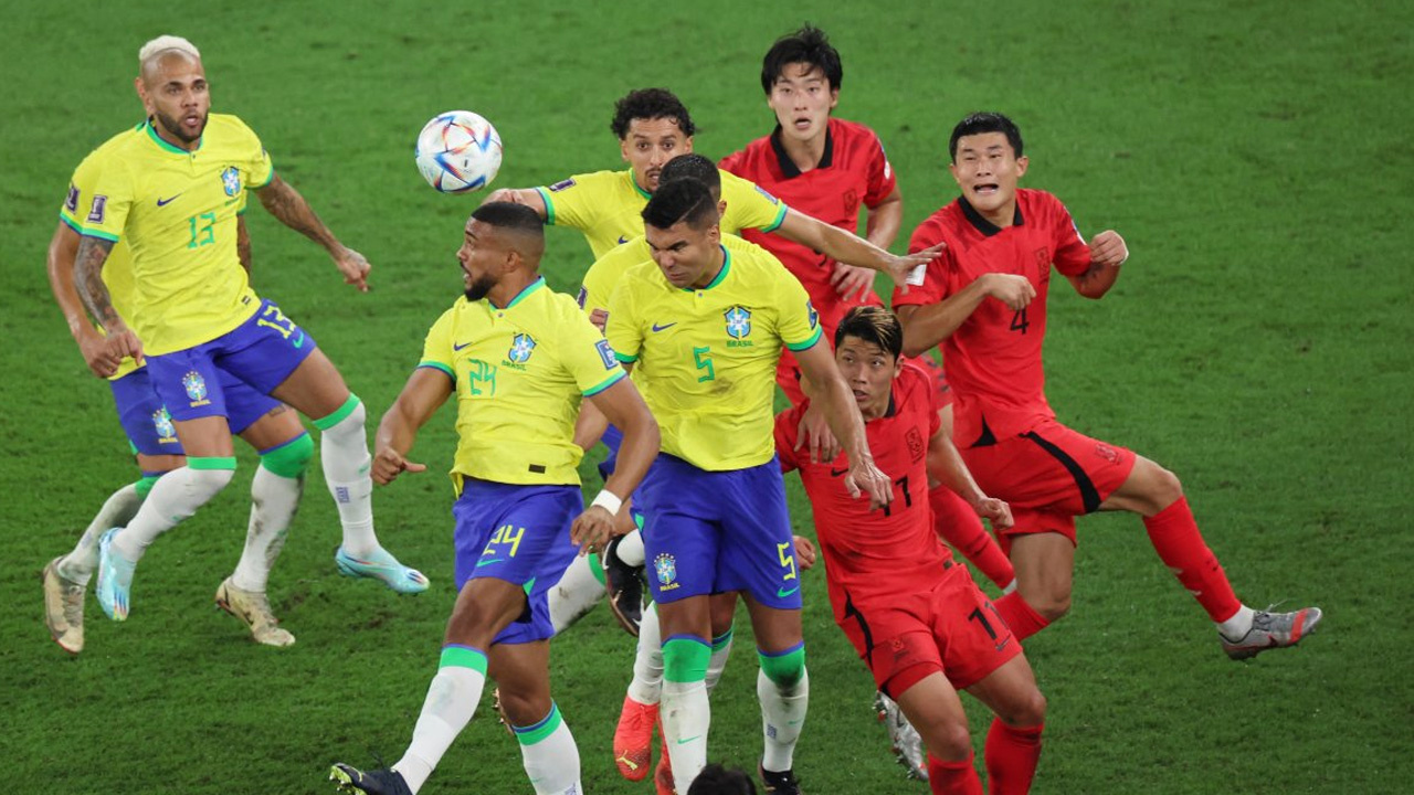 Güney Kore'yi 4-1 yenen Brezilya çeyrek finalde
