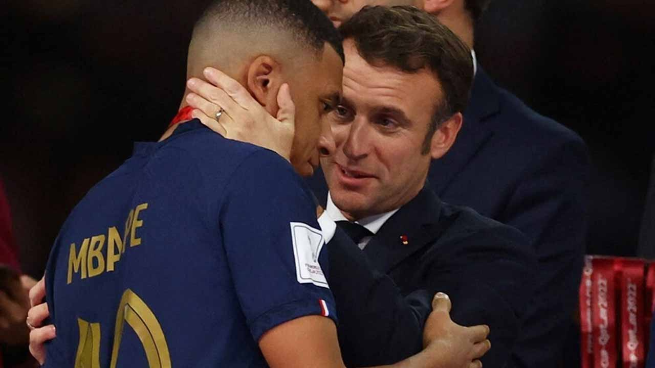 Macron alay konusu oldu! Dünya kupası görüntülerine eleştiri: Yapıştırıcı gibi yapıştı