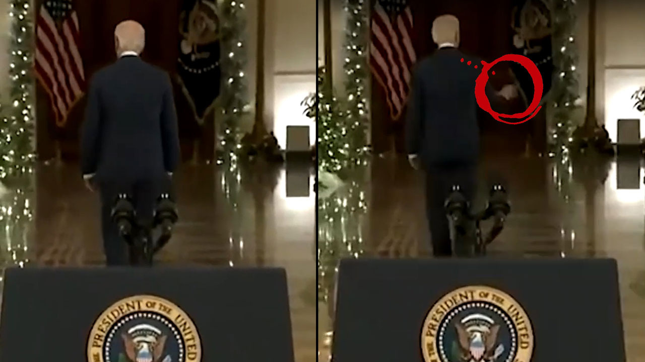 Joe Biden şaşırtmadı! Noel konuşması sonrası yine boşlukla selamlaştı!