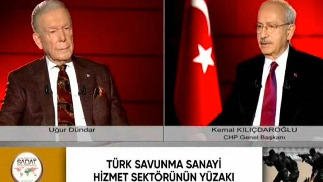 Kılıçdaroğlu'nun katıldığı yayında SADAT reklamı şoku Uğur Dündar 'hiçbir bilgim yok' dedi