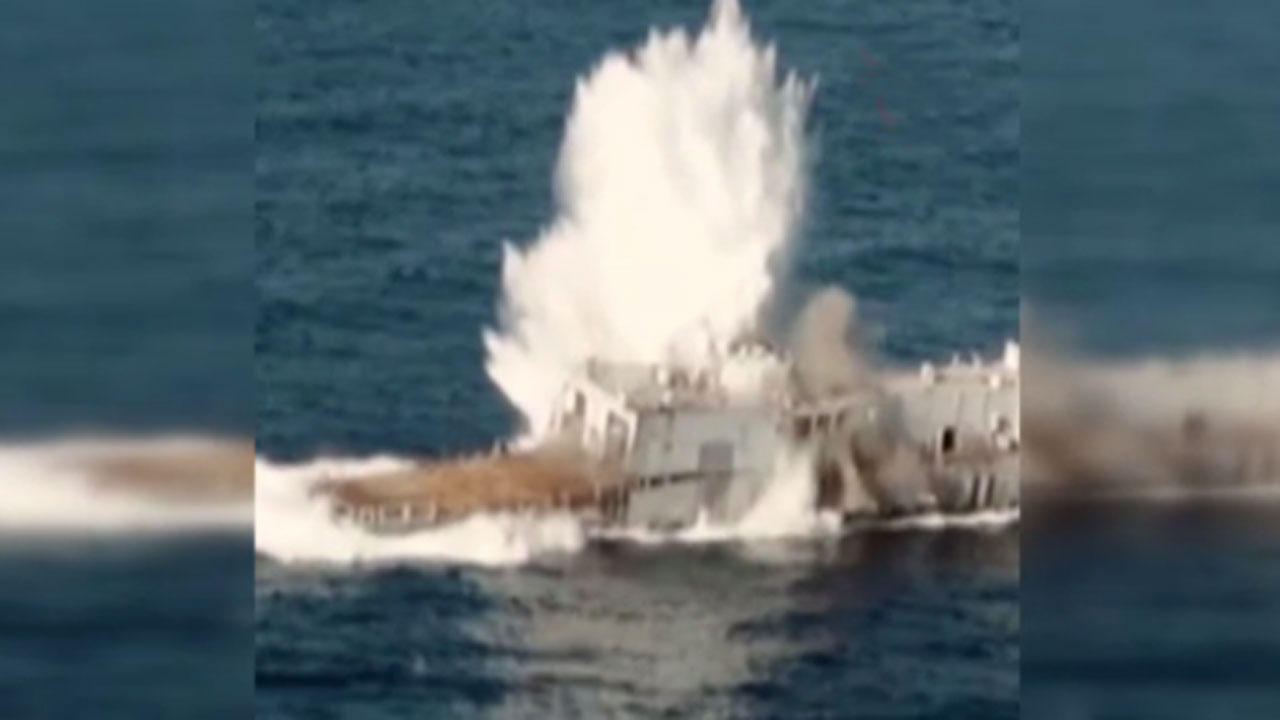Deniz Kuvvetleri tam isabetle vurdu MSB o anları paylaştı