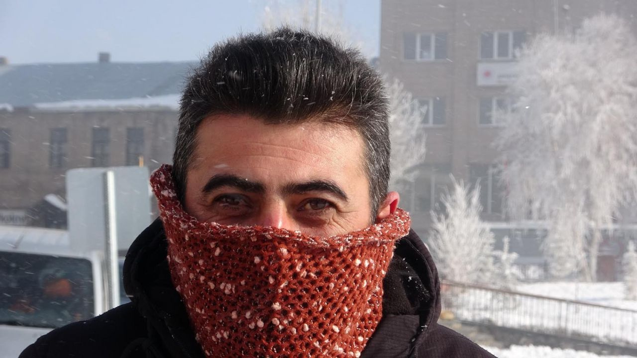 Sıcaklık -28 derece ölçüldü! İşte Türkiye'nin en soğuk yeri donduran görüntüler