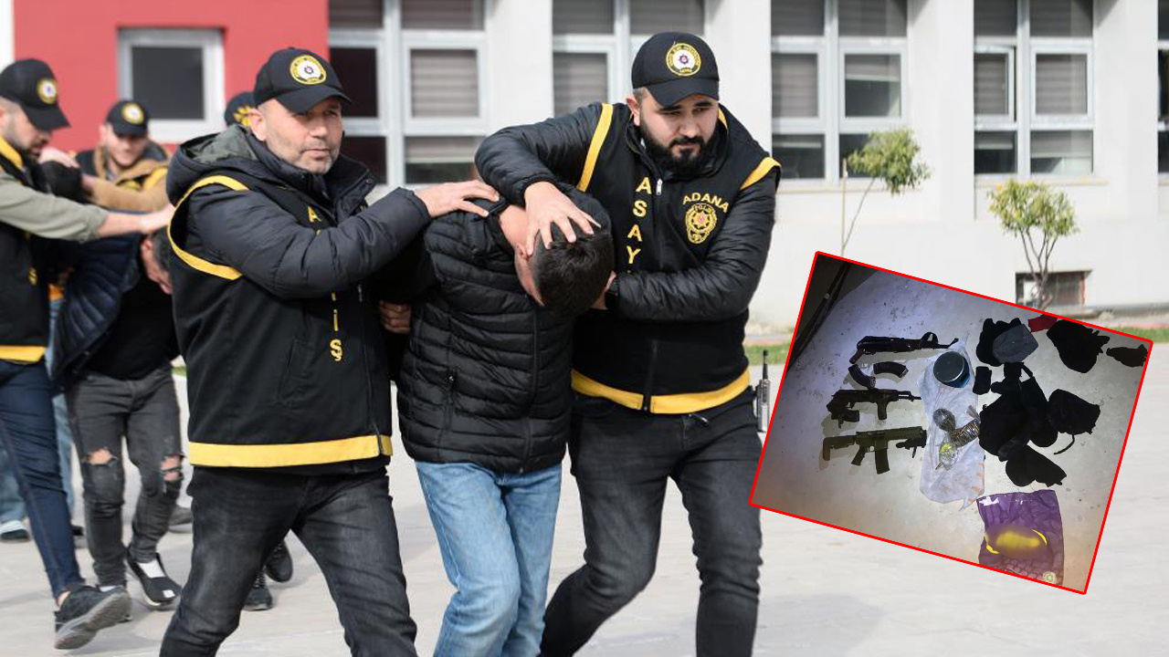 Ev değil cephanelik! Adana'da polis baskınında ele geçirilenler şoke etti
