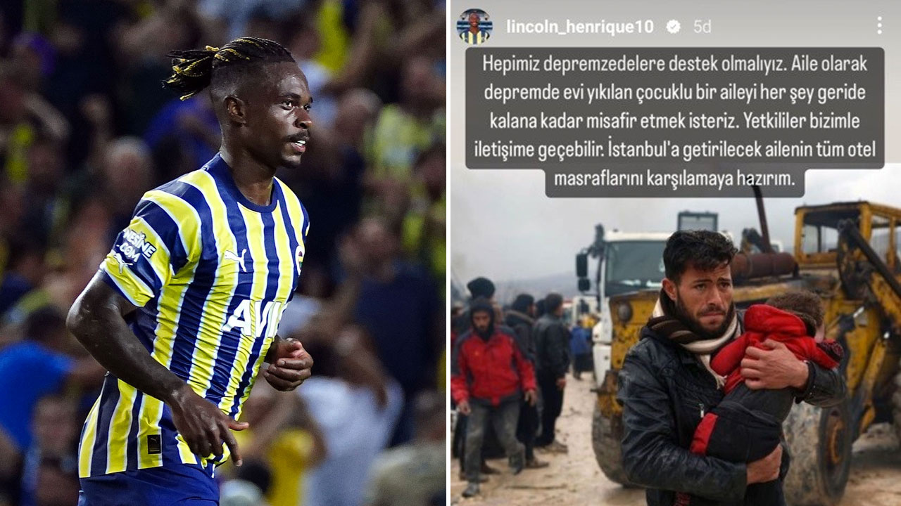Fenerbahçeli Lincoln Henrique'nin deprem sonrası aldığı karar alkış aldı