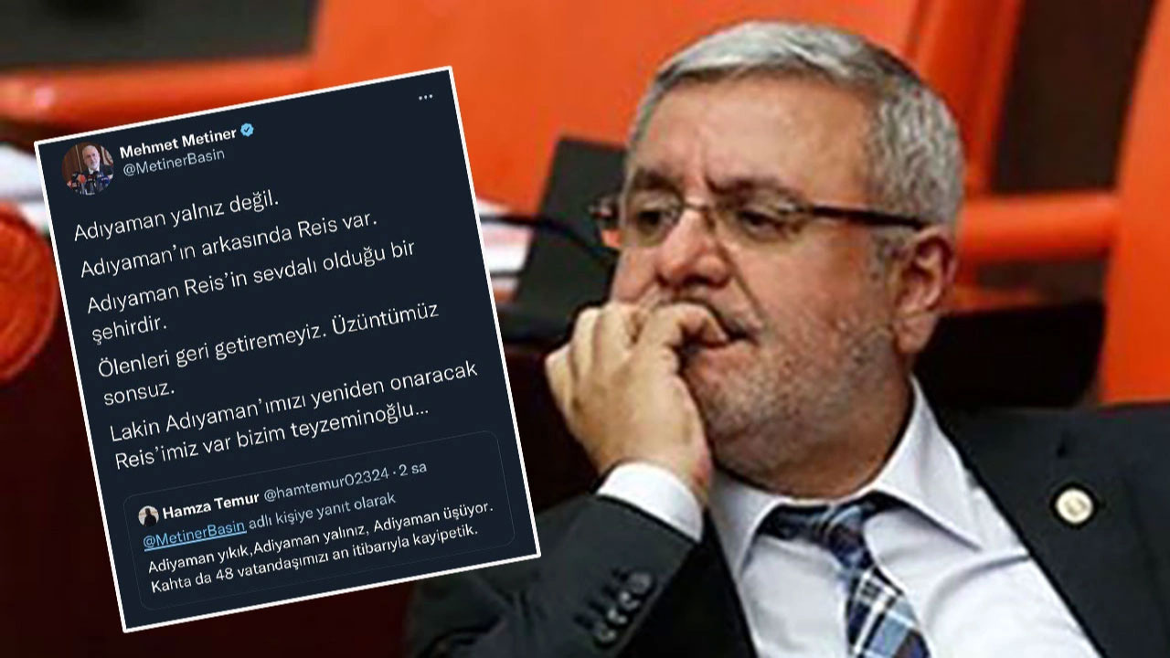 Skandal deprem tweetini silen Mehmet Metiner: Yardım ekibi gidemiyorsa gariban vali ne yapsın