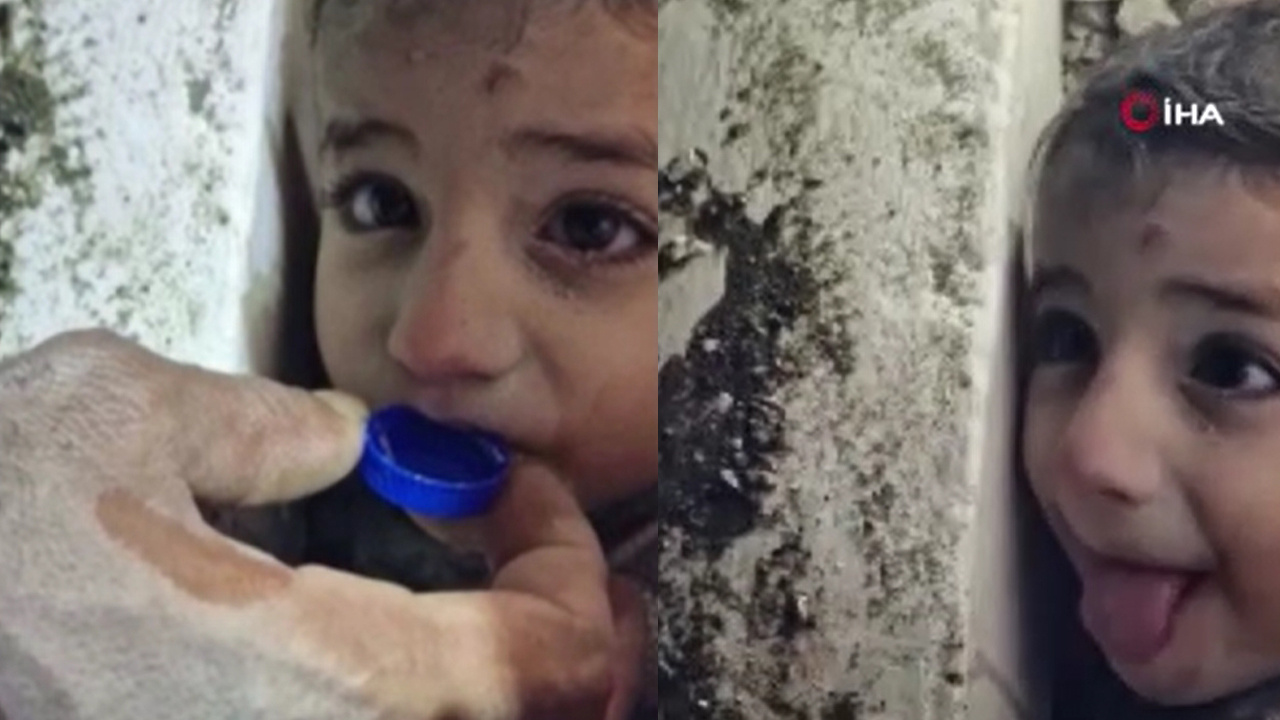 Enkaz altında şişe kapağıyla su içirdiler! Mucizenin adı Muhammed bebek: 44 saat sonra kurtarıldı!