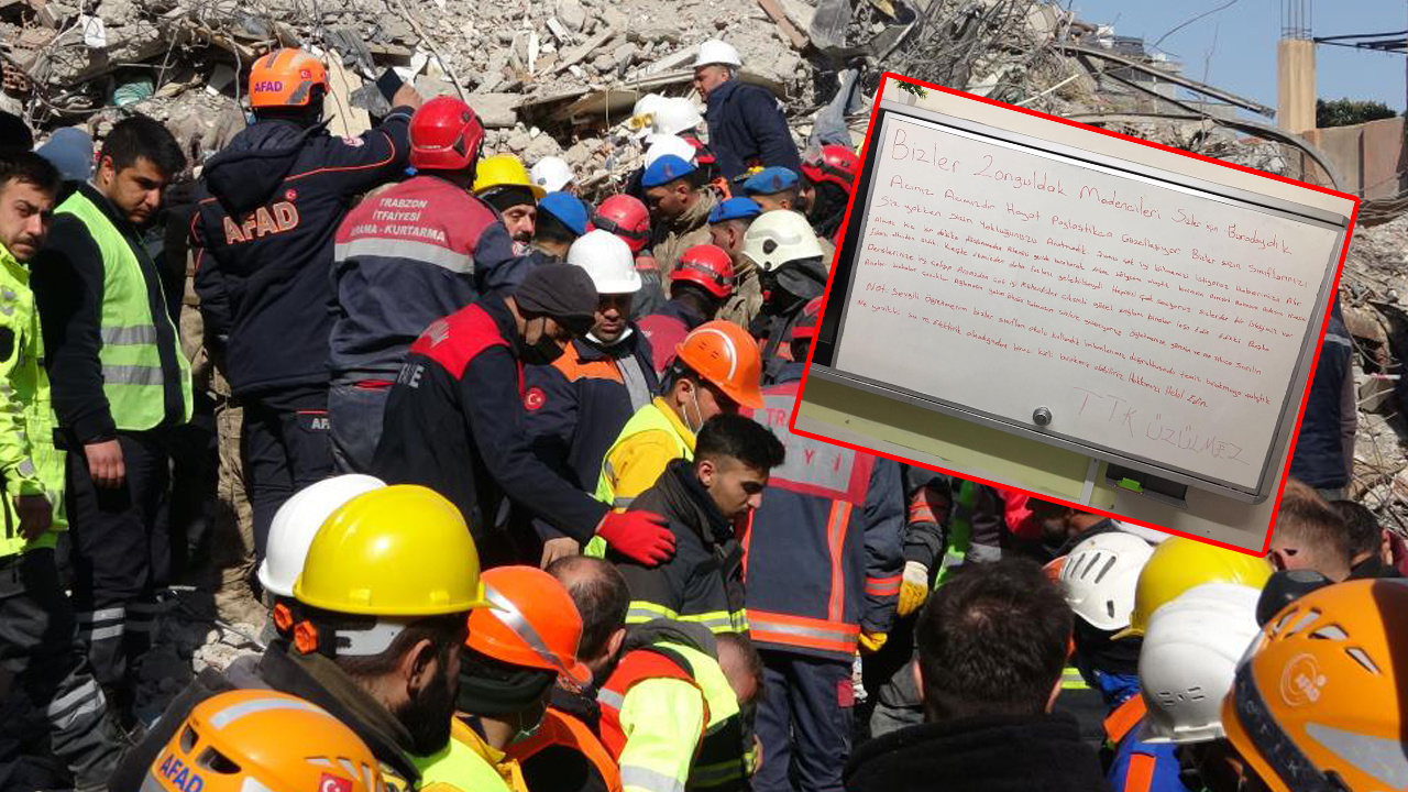 Madencilerden duygu dolu mesaj: "Mühendis olun, sağlam binalar yapın"