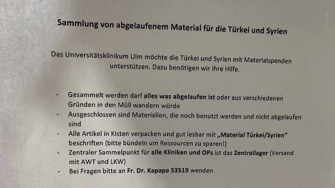 Almanya'daki hastaneden yapılan duyuru Türk vatandaşların tepkisini çekti