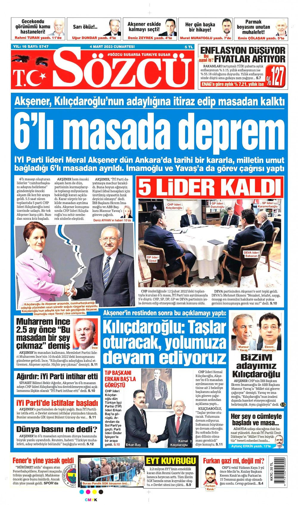 Gazeteler masayı deviren Meral Akşener'i nasıl gördü? Dikkat çeken başlıklar