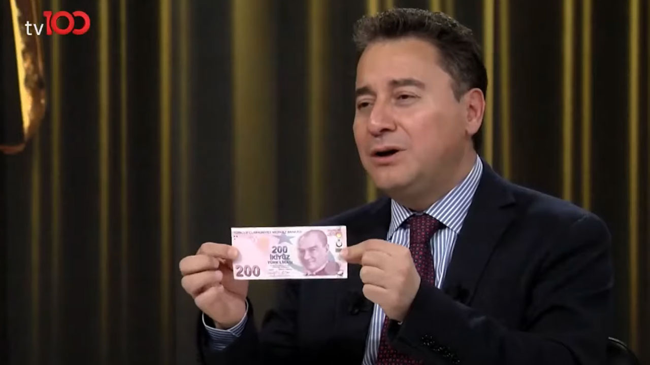 Ali Babacan canlı yayında cüzdanından 200 TL çıkarıp sordu
