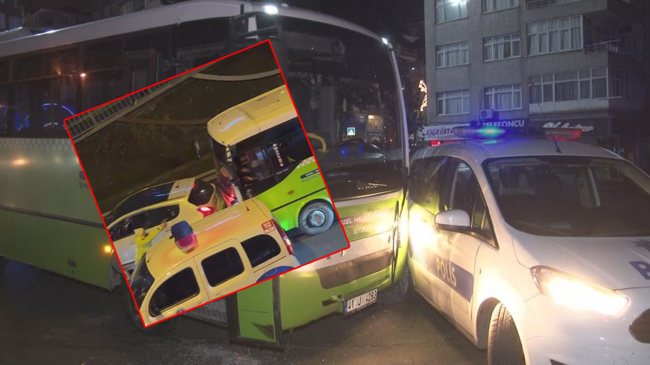 "Dur" ihtarına uymadı, İstanbul'u birbirine kattı! Çok sayıda otomobile çarpa çarpa gitti