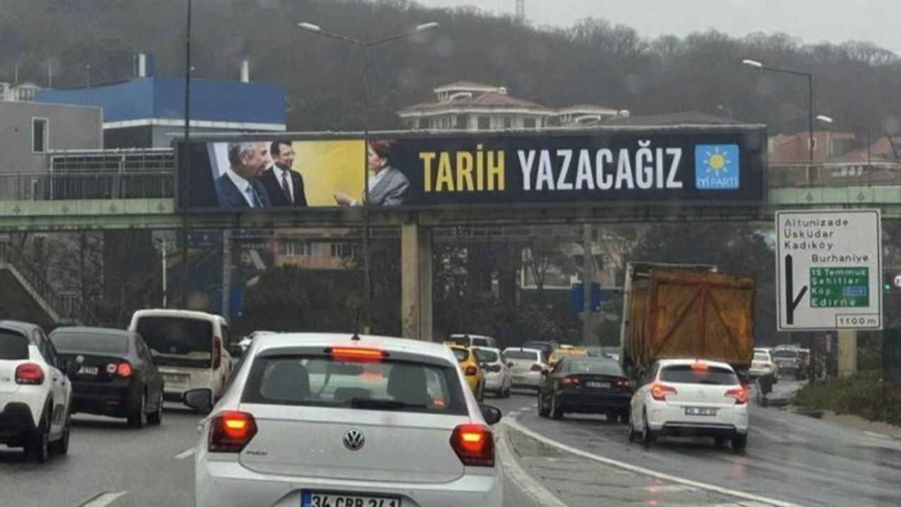 İyi Parti seçim afişlerinde cumhurbaşkanı adayı Kemal Kılıçdaroğlu'na yer vermedi