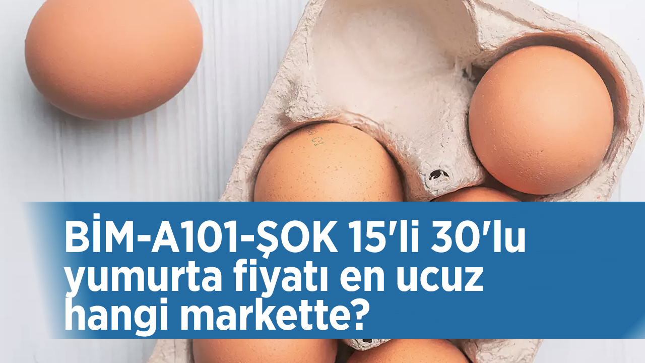 BİM-A101-ŞOK 15'li 30'lu yumurta fiyatı en ucuz hangi markette