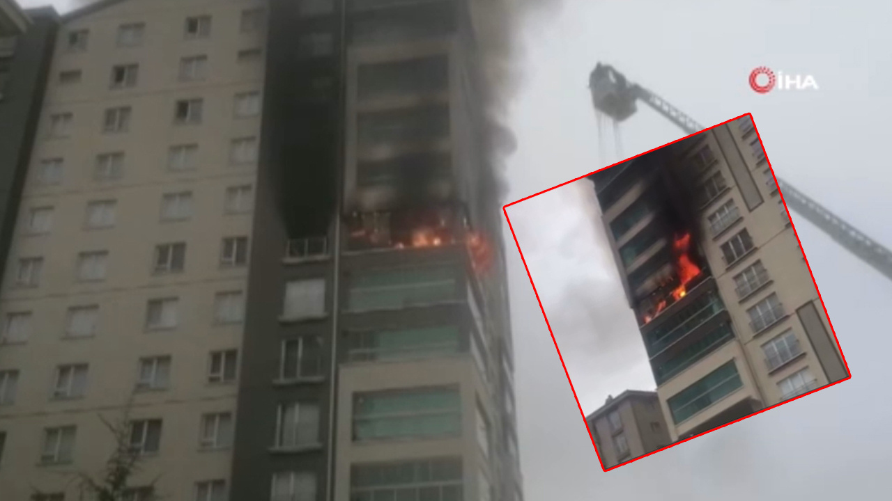 Ankara'da 12 katlı apartmanda korkutan yangın: 14 kişi dumandan etkilendi