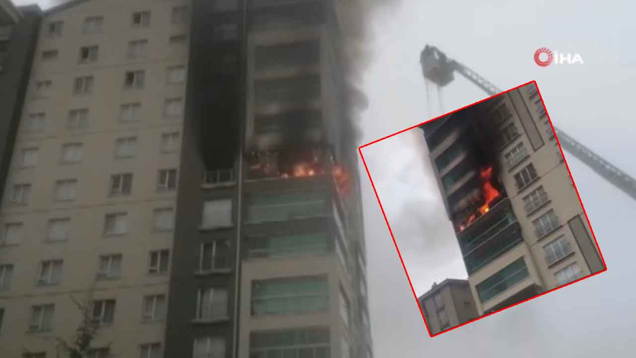 12 katlı apartmanda yangın: Çok sayıda kişi dumandan etkilendi