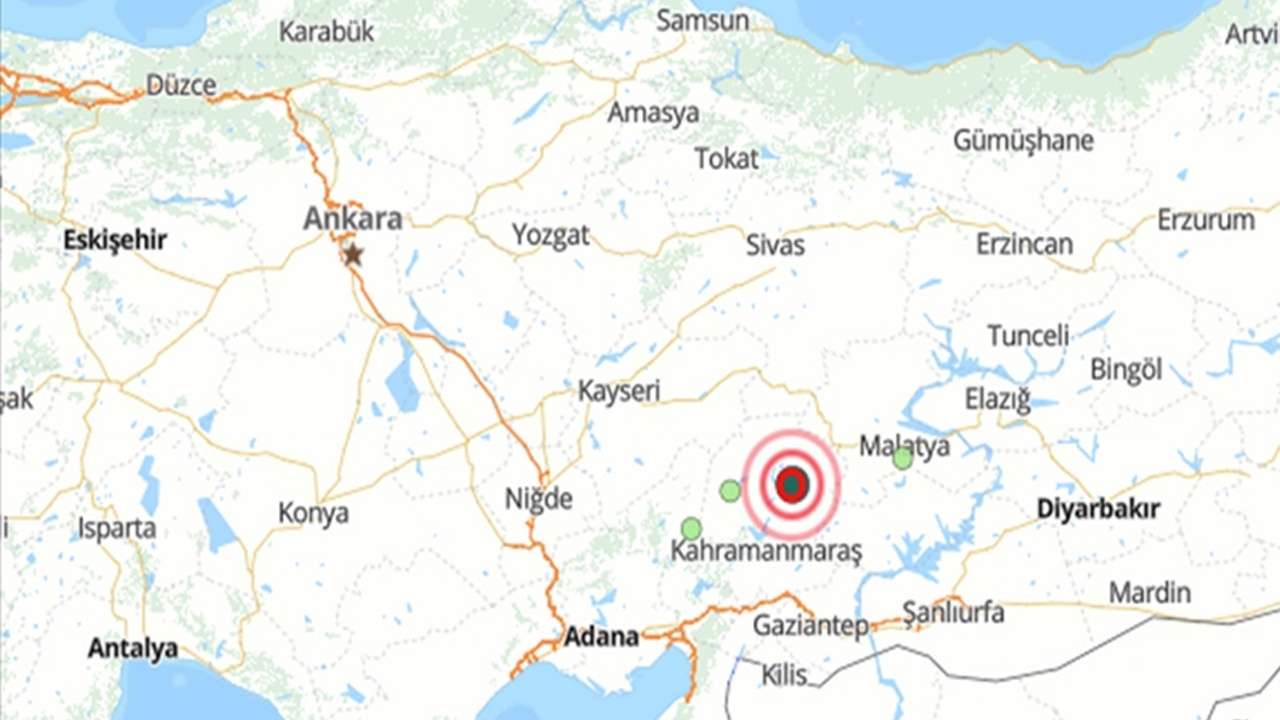 Kahramanmaraş'ta panik yaratan deprem! AFAD son depremin şiddetini açıkladı