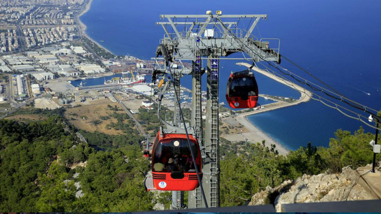 Antalya'da Tünektepe teleferiği yeniden açılıyor