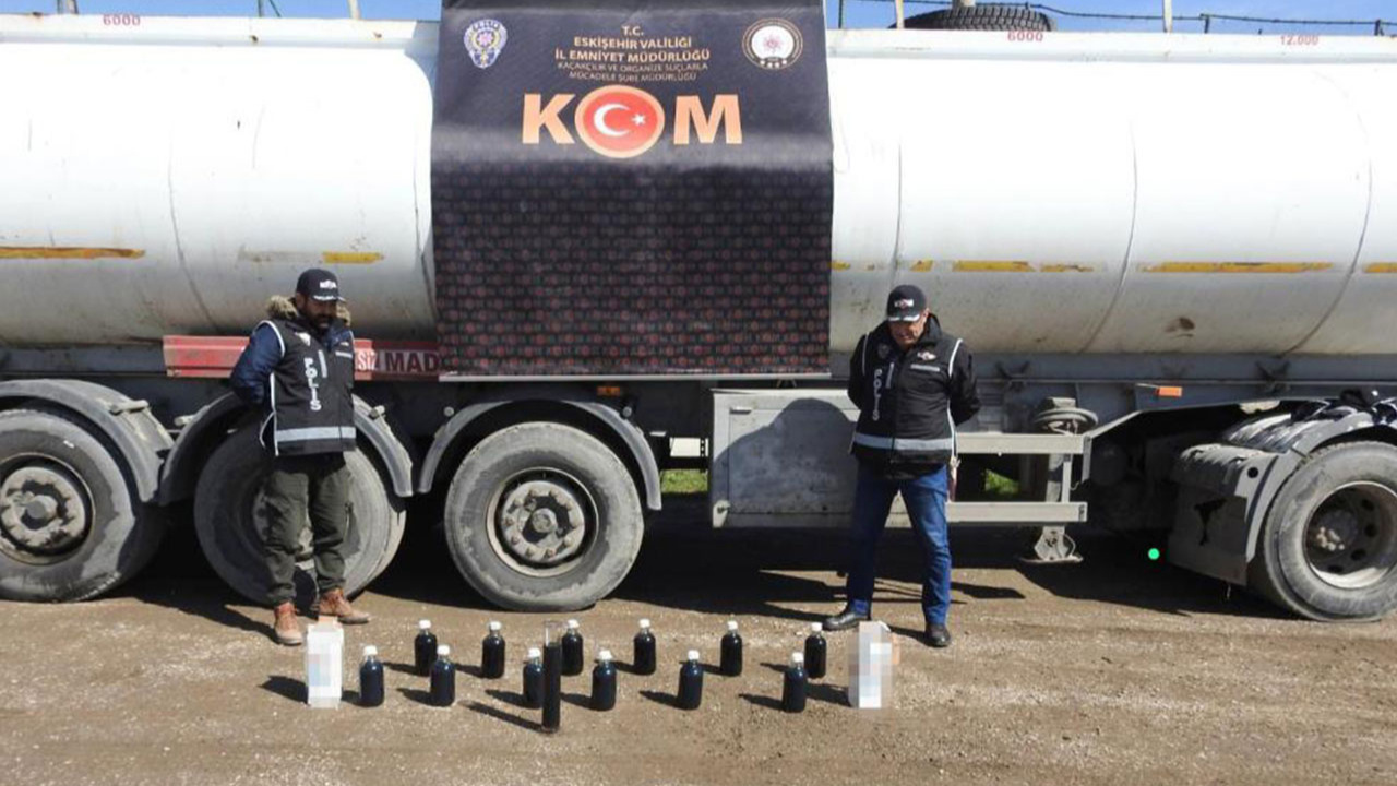 Eskişehir'deki kaçak yakıt operasyonunda 19 ton kaçak akaryakıt yakalandı