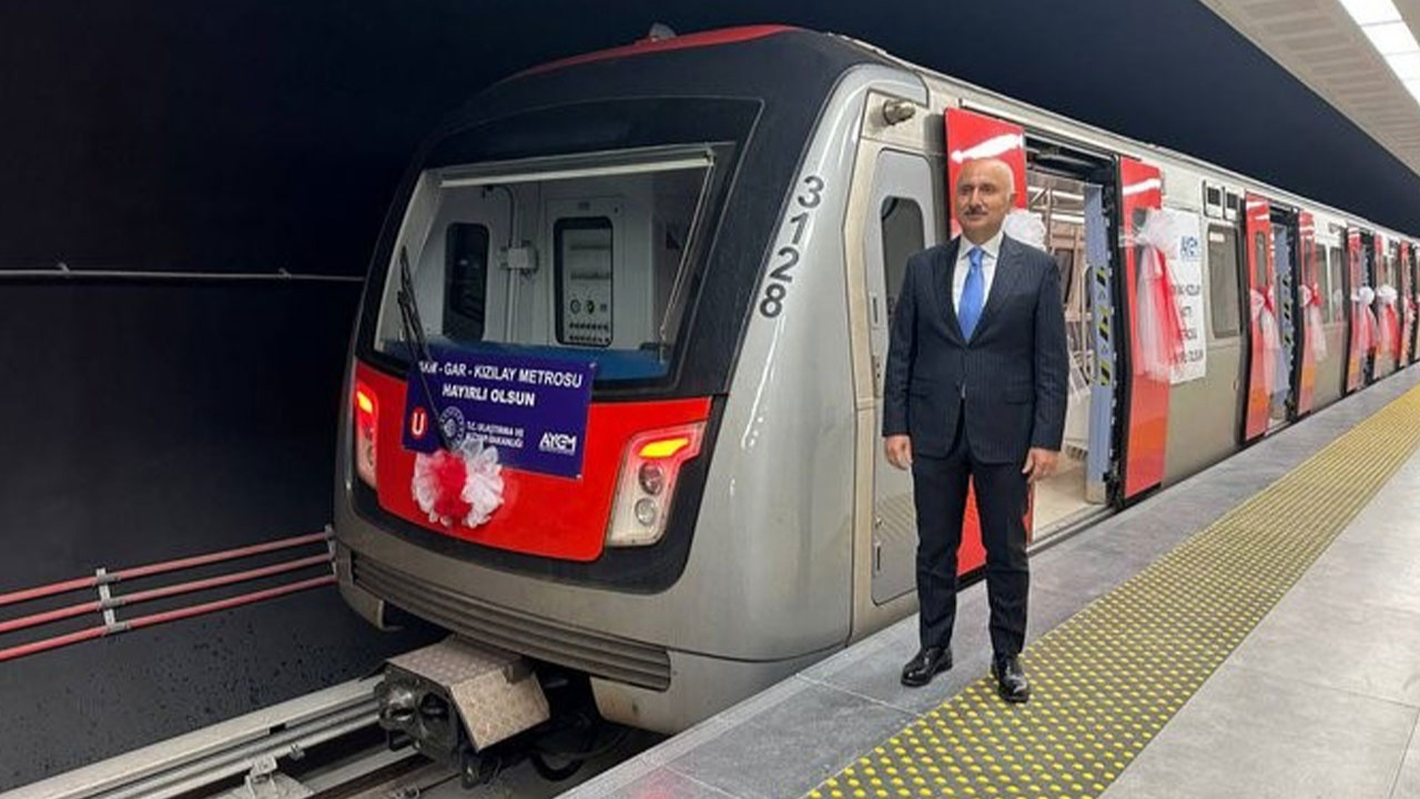 AKM-Gar-Kızılay metrosuyla, Ankara’ya 44,5 km metro hattı kazandırılmış oldu