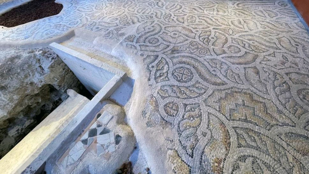 Zeytinburnu'nda yapılan Kazlıçeşme Mozaik Müzesi'nde sona gelindi