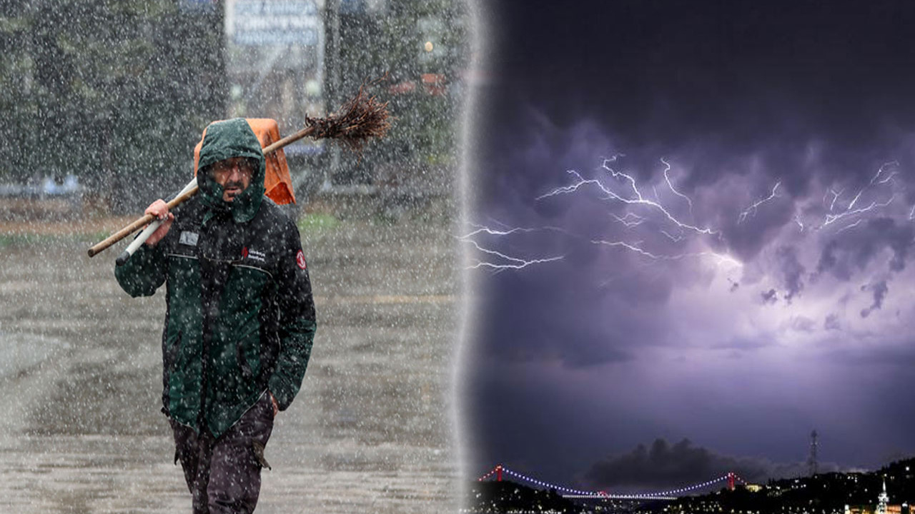 İstanbul'u 'Oraj' vuracak Meteoroloji ve AKOM'dan uyarı kar da geri geliyor sıcaklık resmen çakılacak