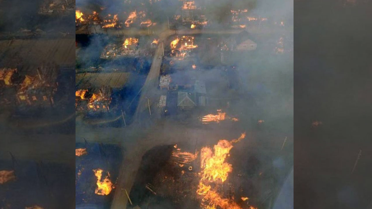 Rusya'da çıkan yangınlarda 1 kişi öldü, 659 kişi evsiz kaldı