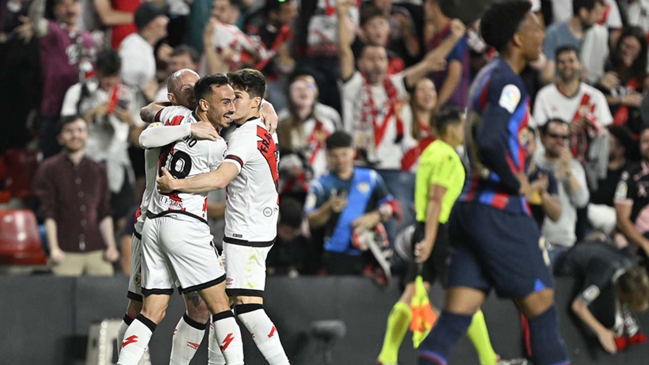 Barcelona'ya Rayo Vallecano çelmesi! 7 maçlık seri sona erdi