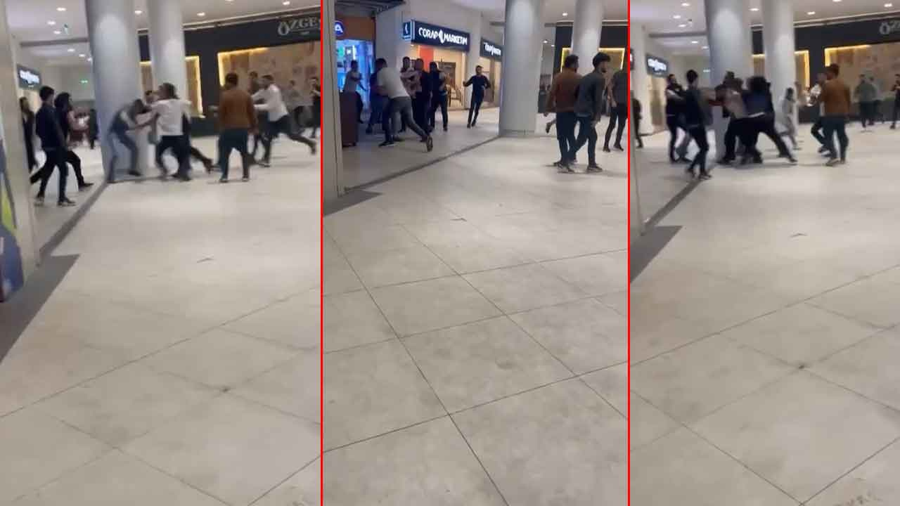 Bursa'da iki grup birbirine girdi: Alışveriş merkezi savaş alanına döndü!