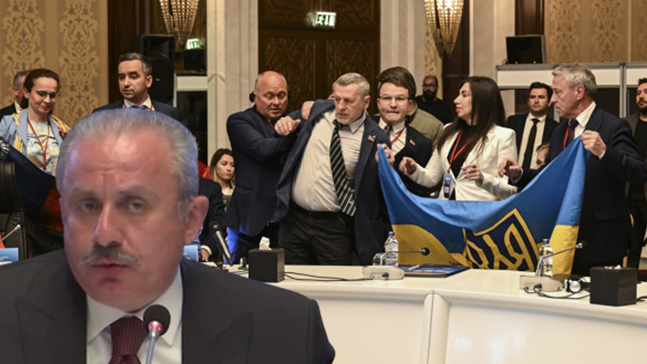 TBMM Başkanı Şentop, KEİPA Parlamento Başkanları Zirvesi’nde Ukrayna heyetinin eylemine müdahale etti