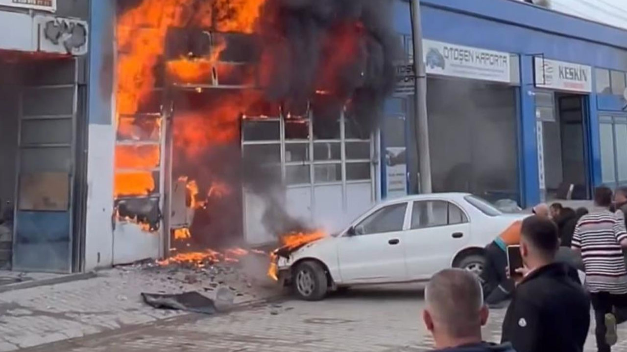 Bursa'da Metal Sanayi'de yangın! 4 iş yeri ve 3 araç hasar gördü