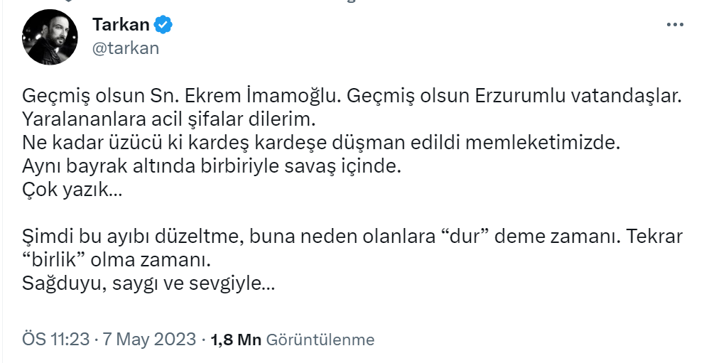 Saldırıya uğrayan Ekrem İmamoğlu'na sanatçılardan destek! Cem Yılmaz, Tarkan, Şahan Gökbakar....