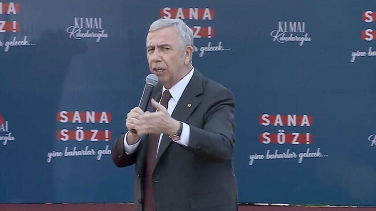 Mansur Yavaş'ın Adana mitinginde HDP bayrağı sallandı