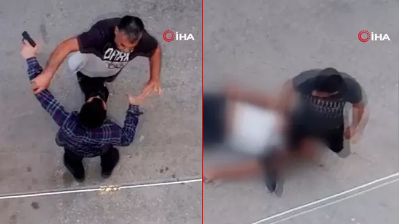 Mersin'de kan donduran olay! Sokak ortasında başından vurdu: Cinayet anı kamerada!
