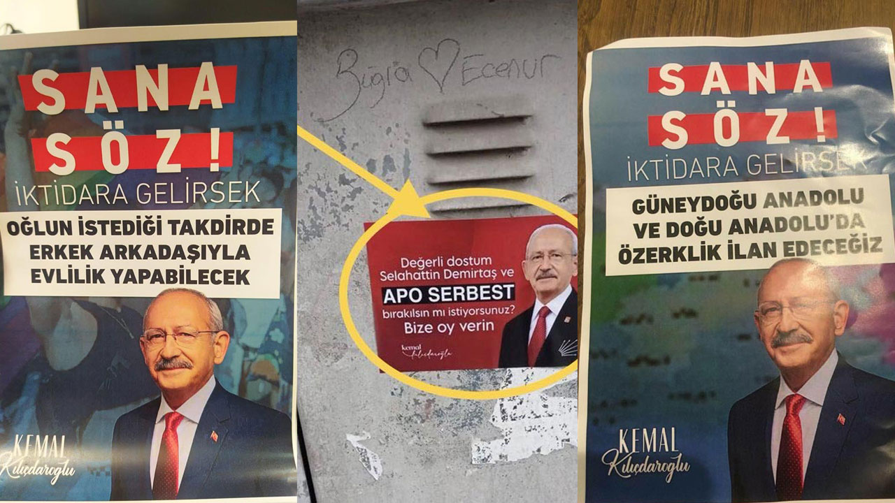 Kemal Kılıçdaroğlu'nun sahte afişleri dağıtıldı! CHP "Buna engel olun" demişti