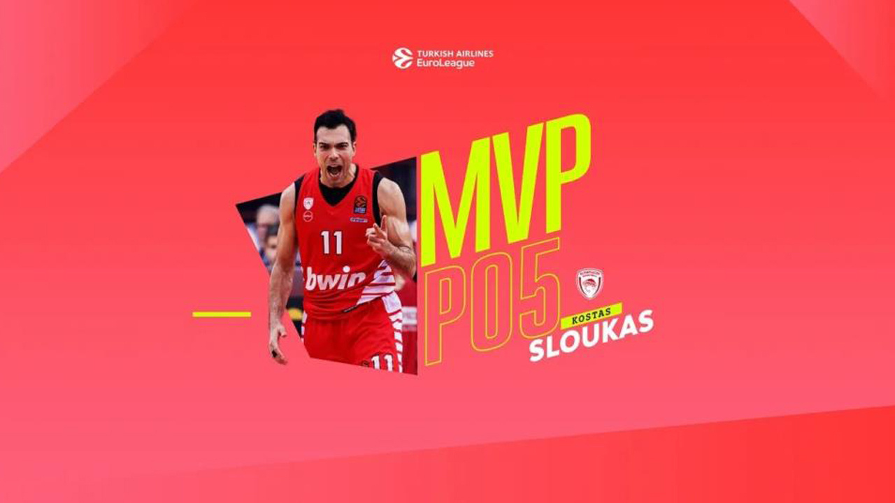 THY Euroleague play-off 5. maçların MVP'si Kostas Sloukas oldu