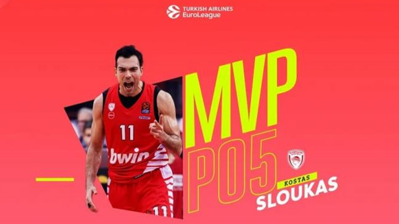 THY Avrupa Ligi'nde haftanın MVP'si Kostas Sloukas