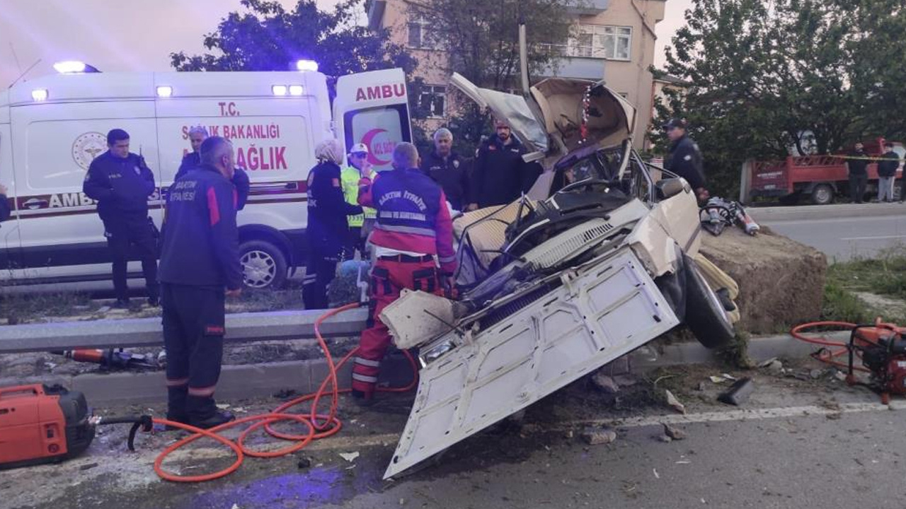 Bartın'da polisin dur ihtarına uymadı kazada hayatını kaybetti