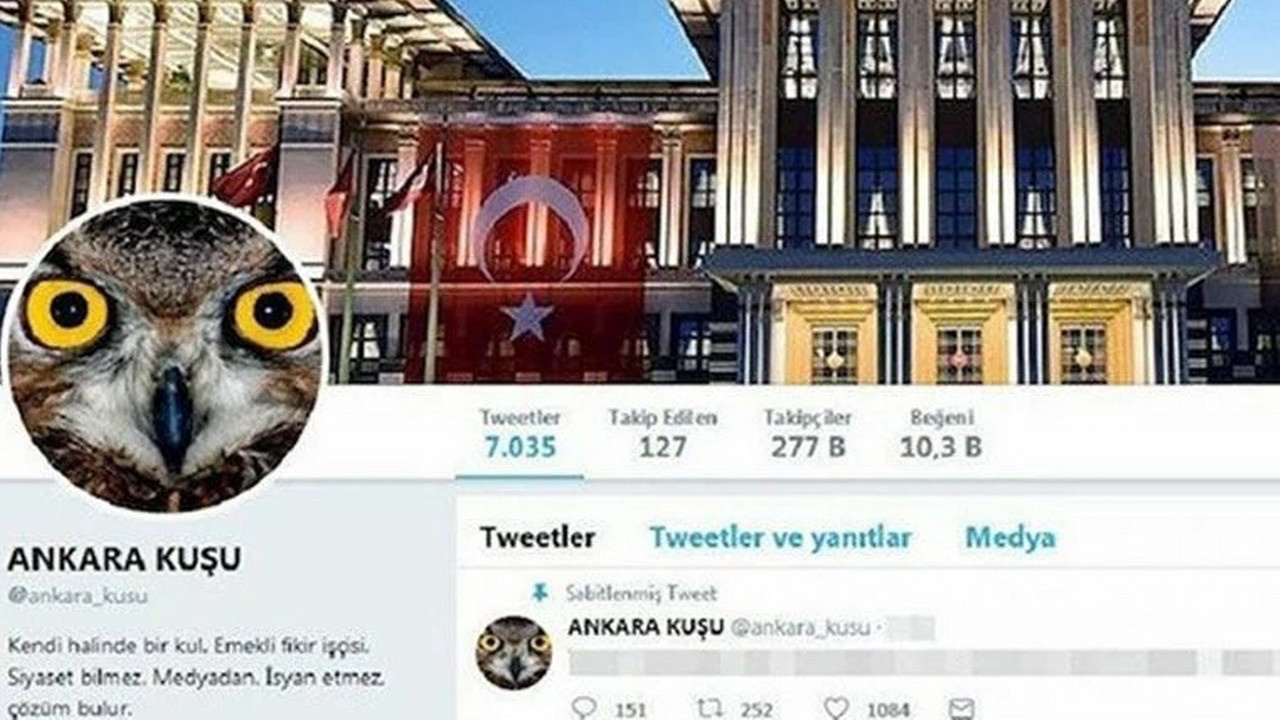 "Ankara Kuşu" adlı Twitter hesabının kullanıcısı yakalandı