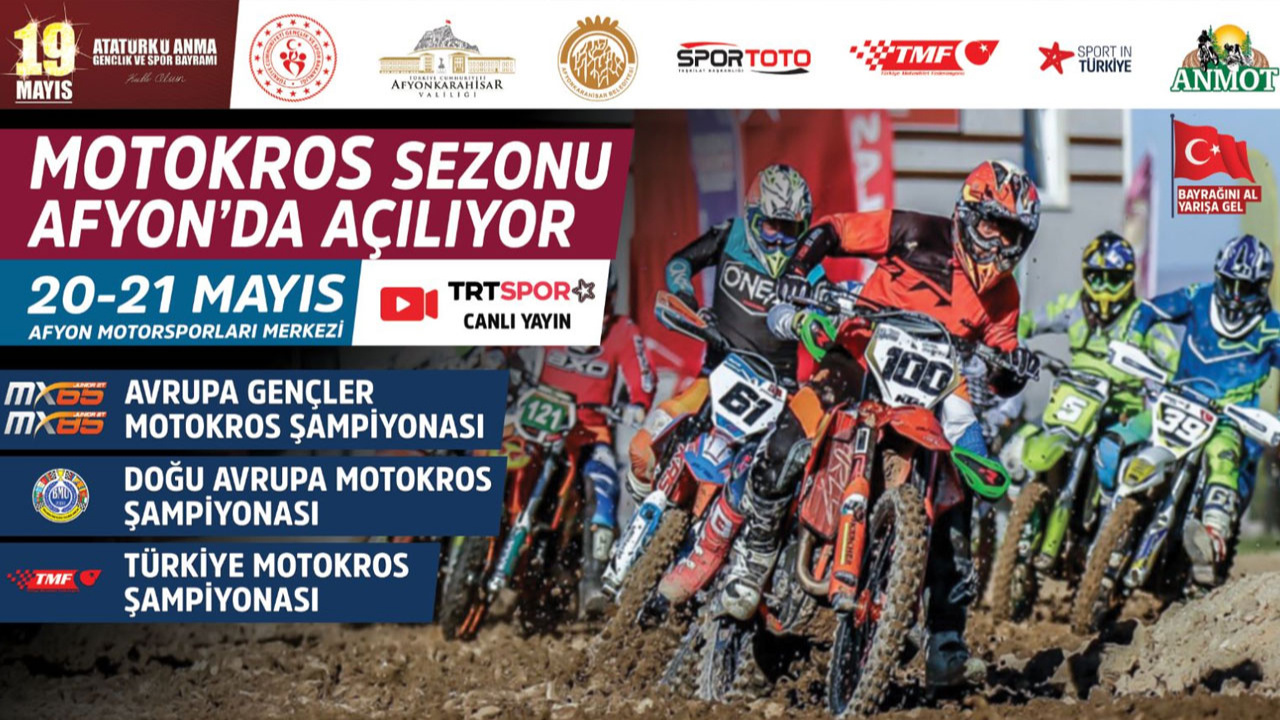 Afyonkarahisar'da 3 Motokros Şampiyonası birden düzenlenecek