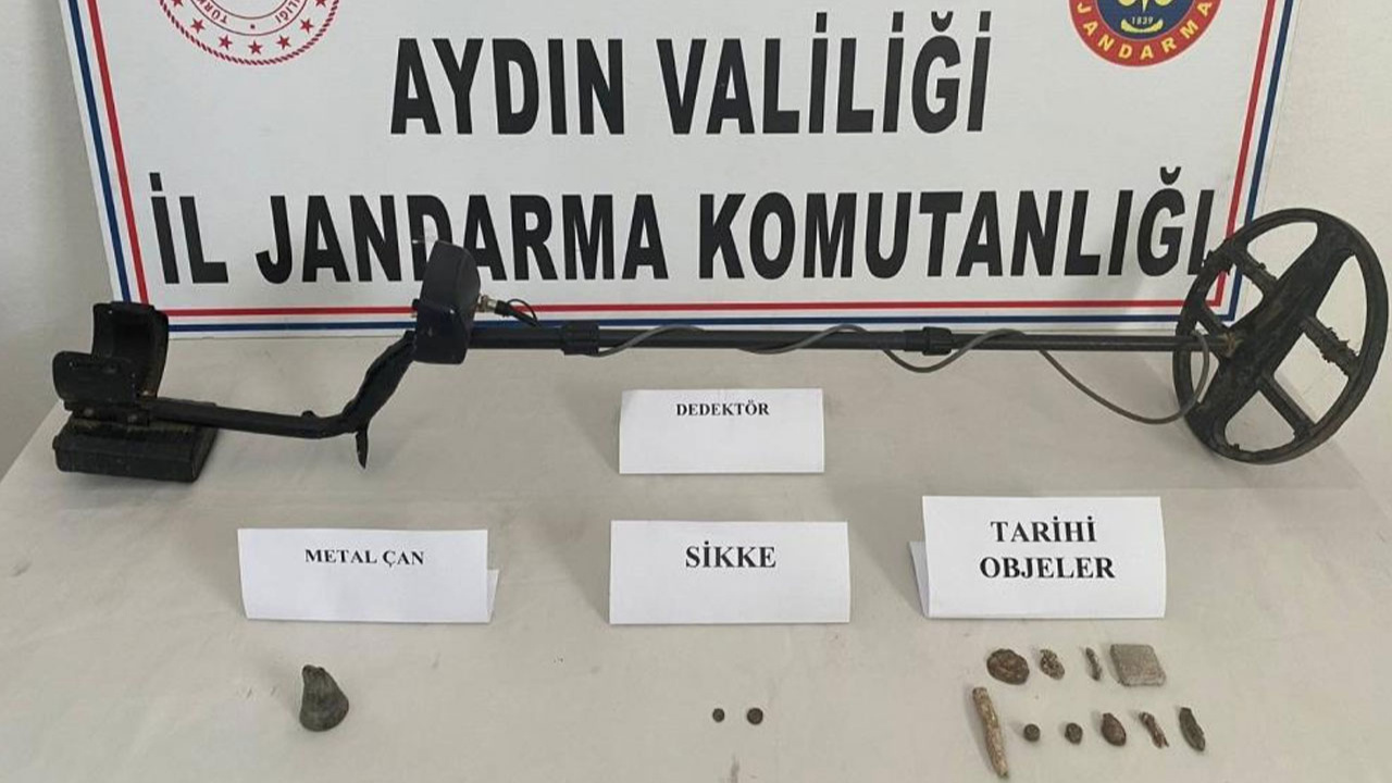 Aydın'da defineciler jandarma ekiplerine suçüstü yakalandı!