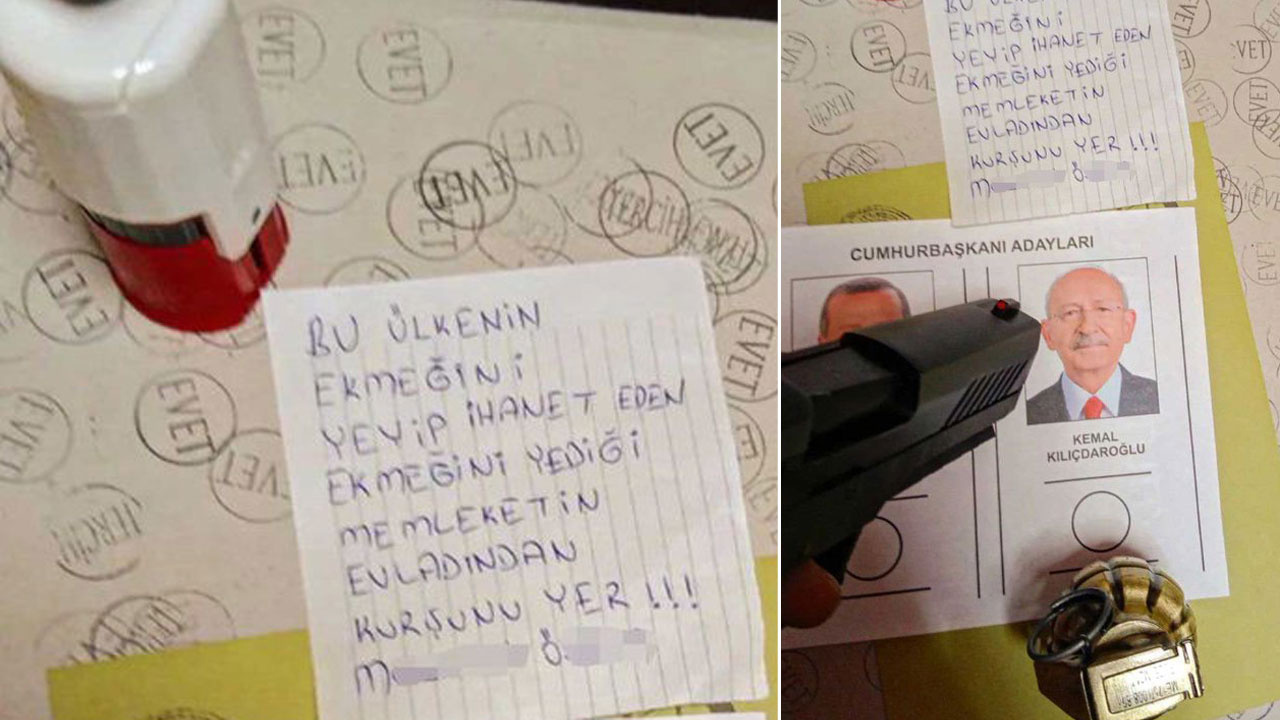 Rize'de silah ve el bombasıyla oy kullandı! Kılıçdaroğlu'nu tehdit etti gözaltına alındı