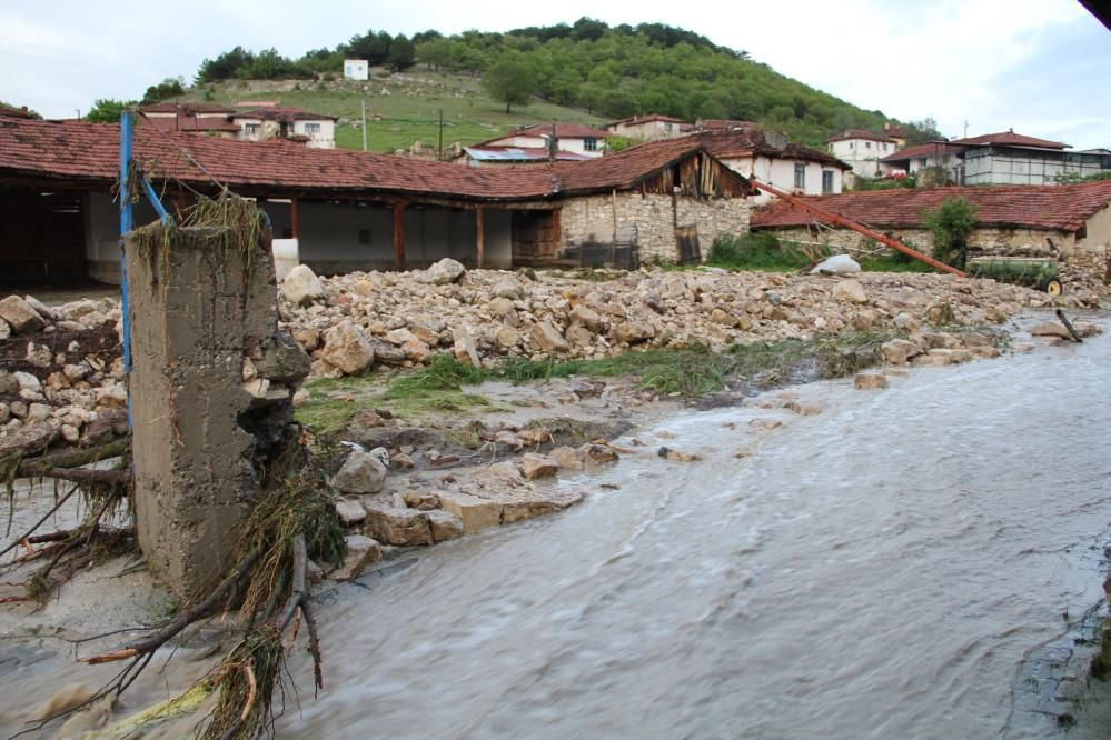 Eskişehir'i sel vurdu! Felakette 3 ev yıkıldı, çok sayıda hayvan telef oldu