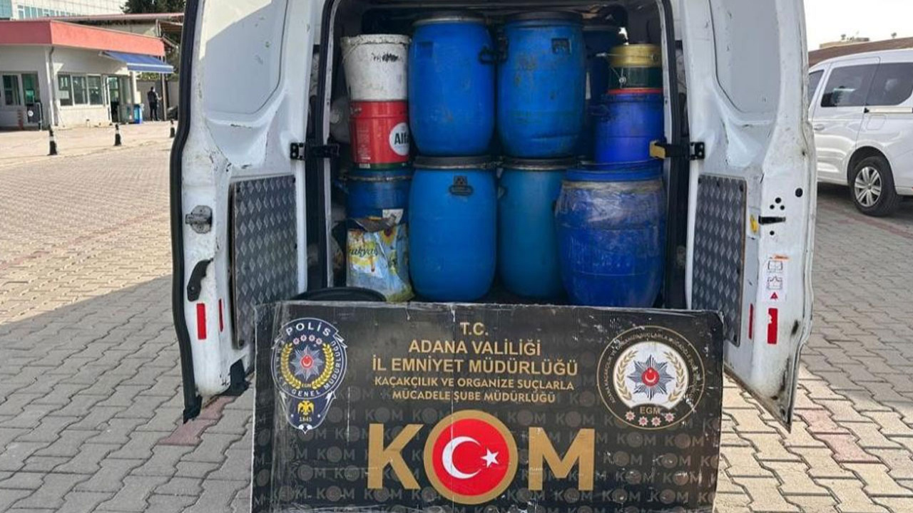 Adana'da 49 bin litre sahte akaryakıt ele geçirildi