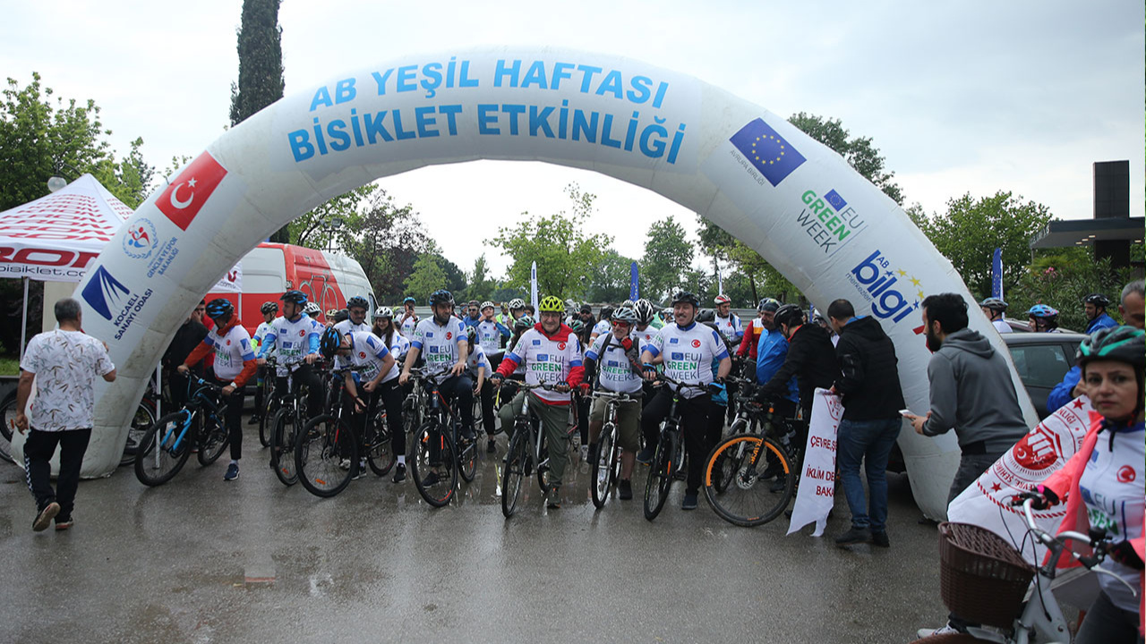 Kocaeli'de "Avrupa Yeşil Mutabakatı" için bisiklet turu