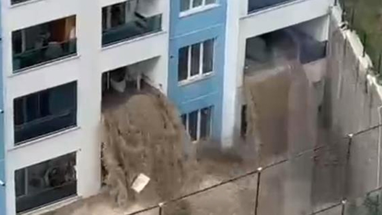 Ankara bu daireyi konuşuyor sokak yanlış tasarlandı apartman her yağışta şelaleye dönüyor