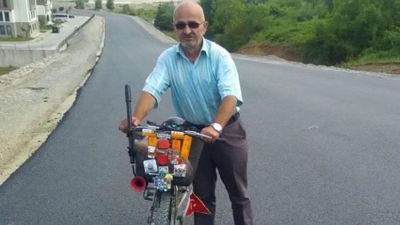 Zonguldak'ta bisiklet süren yaşlı adam evine varamadı