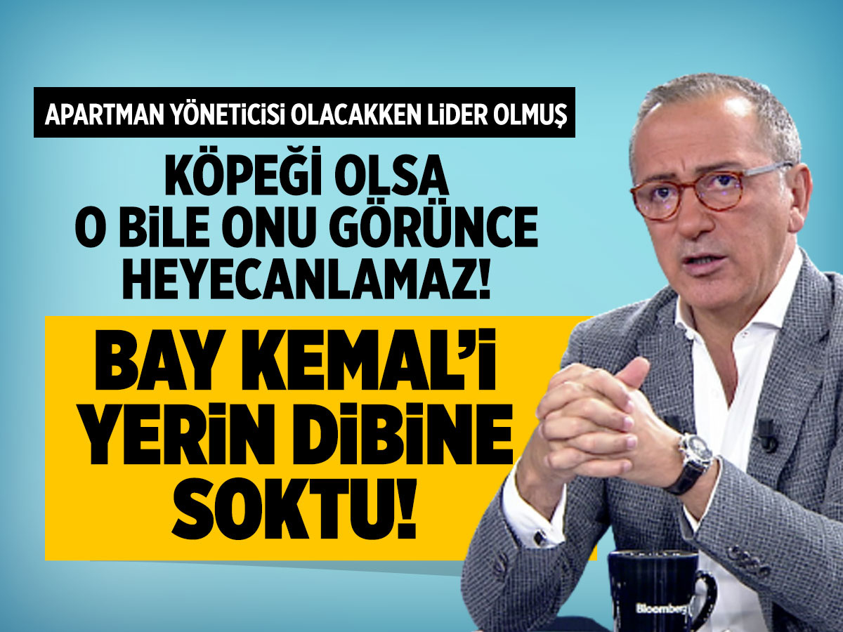 Kemal Kılıçdaroğlu'nun köpeği bile onu görse heyecanlanmaz! Fatih Altaylı yerin dibine soktu