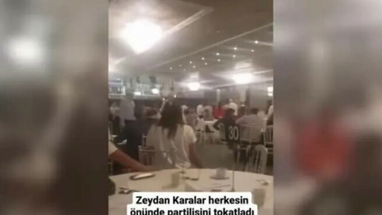 Zeydan Karalar, kürsüye çağırdığı partiliyi tokatladı